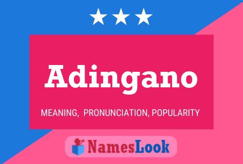 Adingano Name Poster