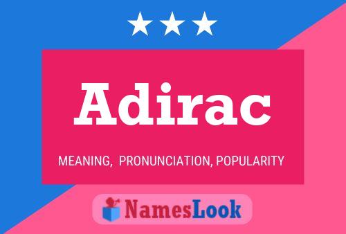 Adirac Name Poster