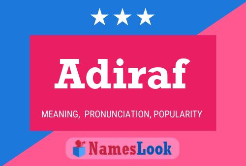 Adiraf Name Poster