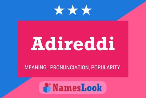 Adireddi Name Poster