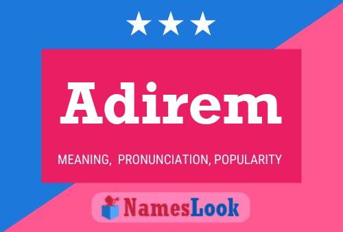 Adirem Name Poster