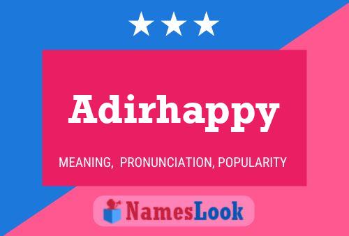 Adirhappy Name Poster