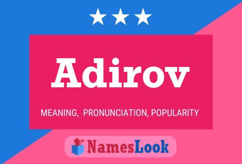 Adirov Name Poster