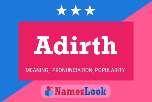 Adirth Name Poster