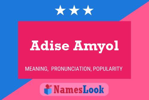 Adise Amyol Name Poster