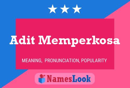 Adit Memperkosa Name Poster