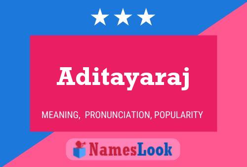 Aditayaraj Name Poster