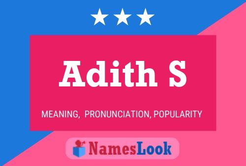 Adith S Name Poster