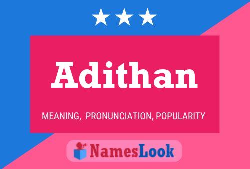 Adithan Name Poster