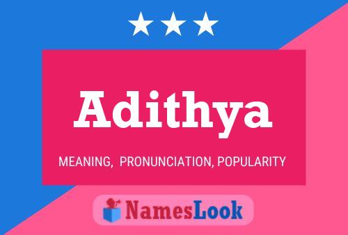 Adithya Name Poster