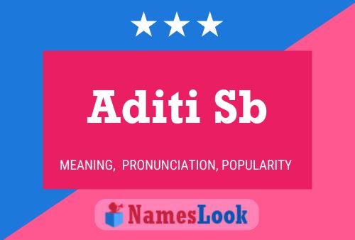 Aditi Sb Name Poster