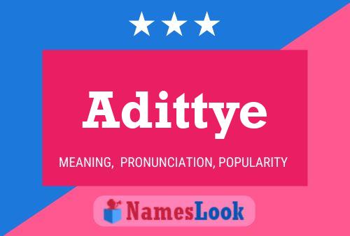 Adittye Name Poster