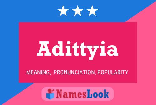 Adittyia Name Poster