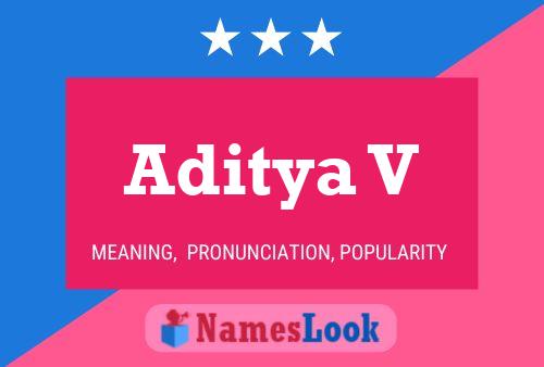 Aditya V Name Poster