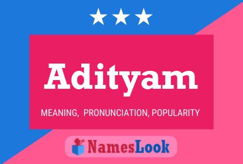 Adityam Name Poster