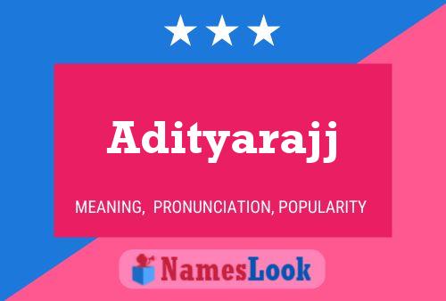 Adityarajj Name Poster