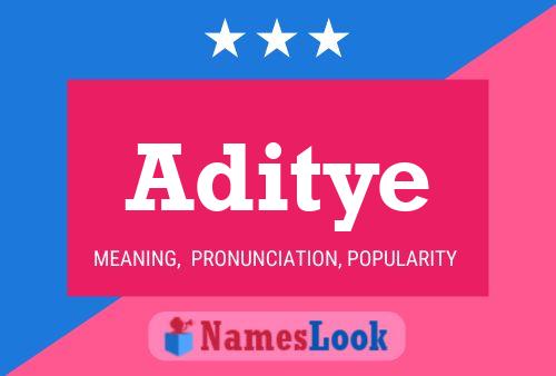 Aditye Name Poster