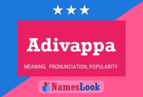 Adivappa Name Poster