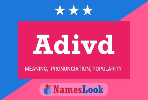 Adivd Name Poster