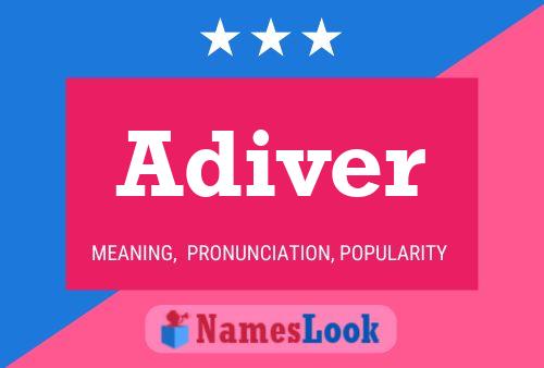 Adiver Name Poster