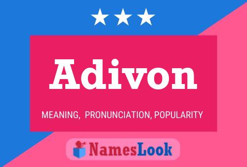 Adivon Name Poster