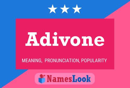 Adivone Name Poster