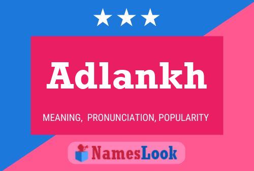 Adlankh Name Poster