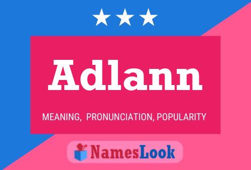 Adlann Name Poster