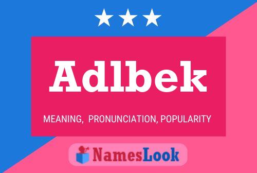 Adlbek Name Poster