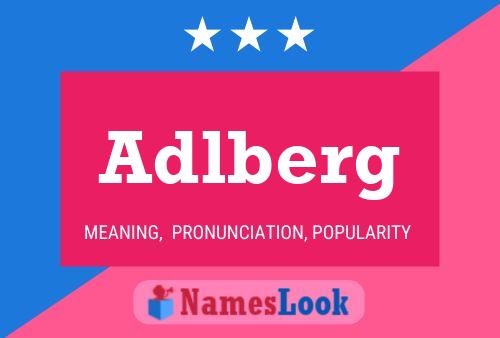 Adlberg Name Poster