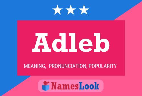 Adleb Name Poster