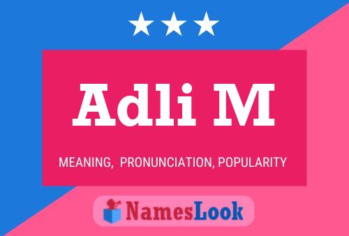 Adli M Name Poster