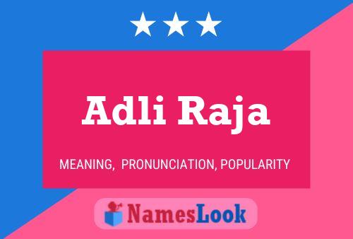 Adli Raja Name Poster