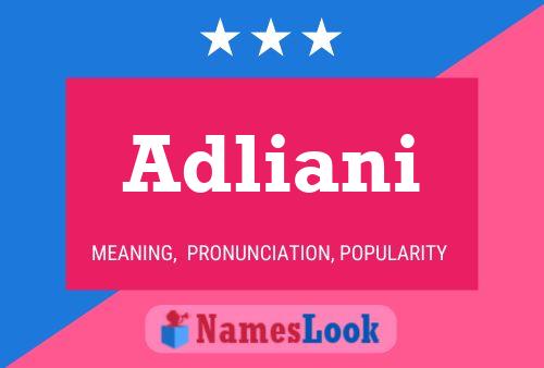 Adliani Name Poster