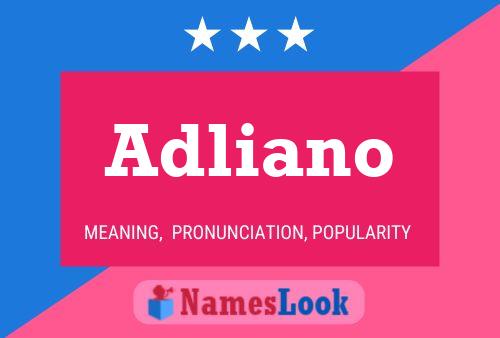 Adliano Name Poster