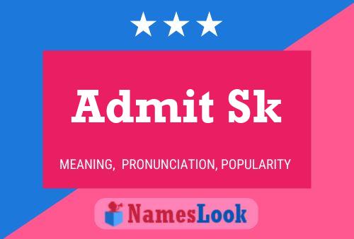 Admit Sk Name Poster