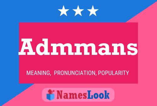 Admmans Name Poster