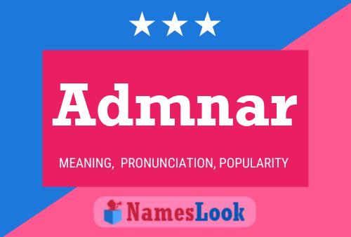 Admnar Name Poster