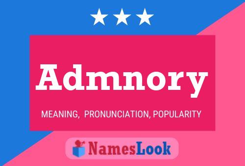 Admnory Name Poster