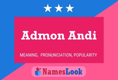 Admon Andi Name Poster