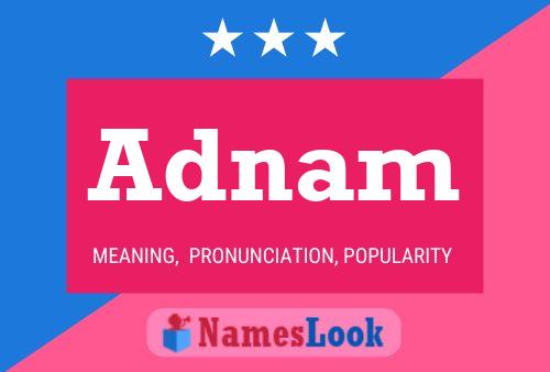 Adnam Name Poster