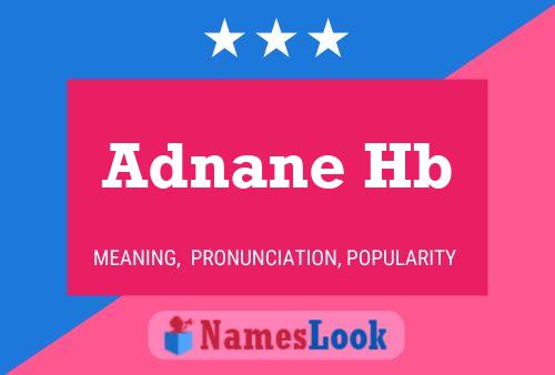 Adnane Hb Name Poster