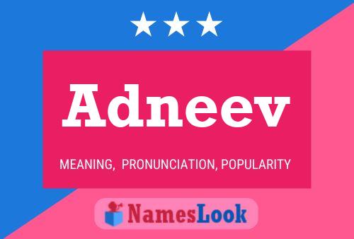 Adneev Name Poster