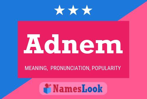 Adnem Name Poster