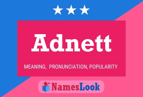 Adnett Name Poster