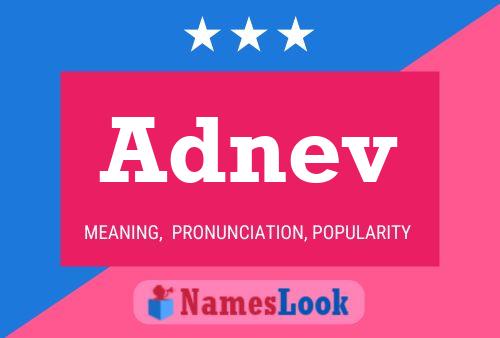 Adnev Name Poster