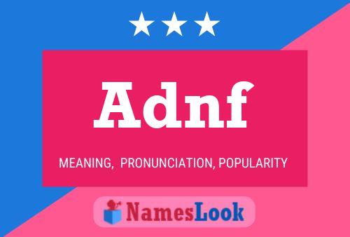 Adnf Name Poster