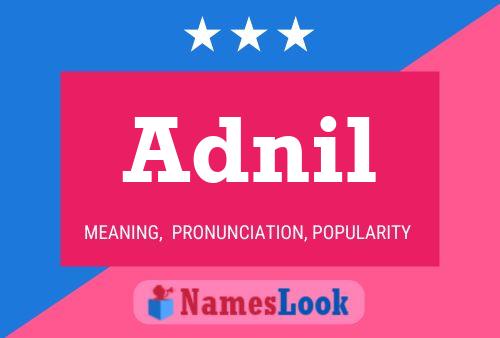 Adnil Name Poster