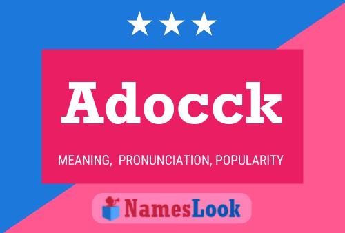 Adocck Name Poster