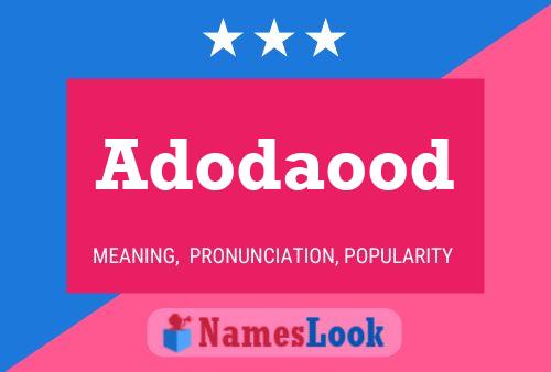 Adodaood Name Poster